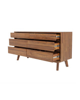 Homestead Dresser in Warm Pecan, close-up detail
