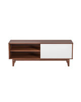 Aykah Hora Media Unit, front view with white drawer