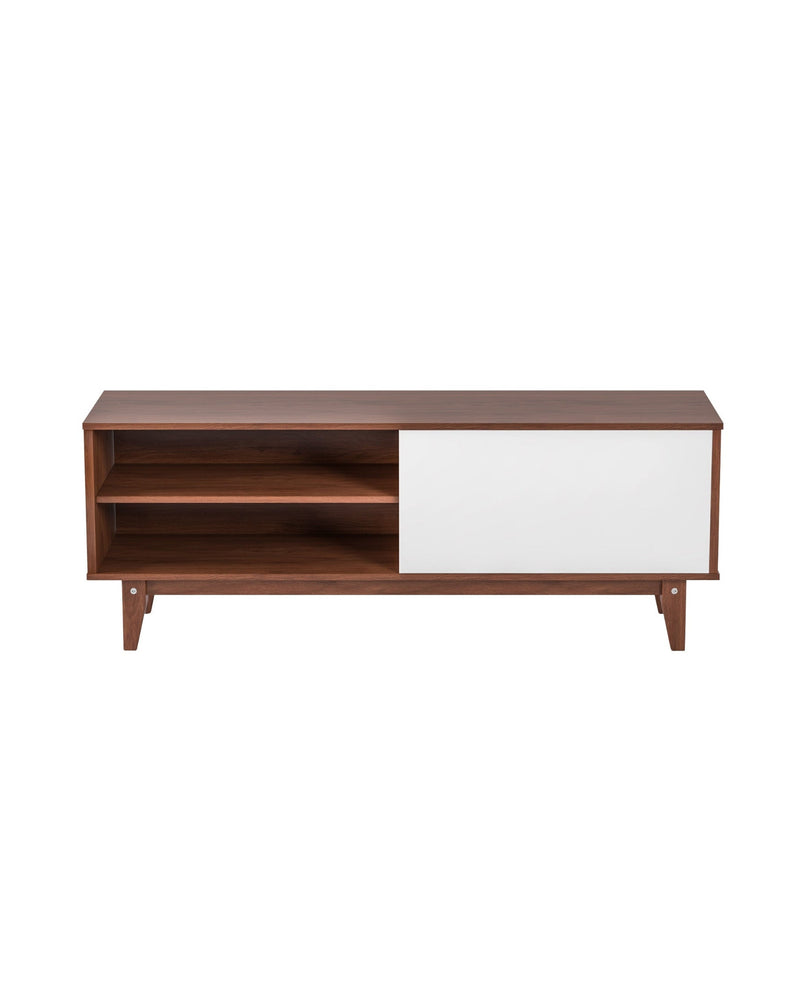 Aykah Hora Media Unit, front view with white drawer