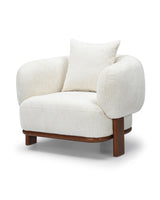 Hugo Chair in Butter Oat, three-quarter view