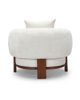 Hugo Chair in Butter Oat, rear view