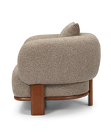 Hugo Chair in Praline Crème, side view