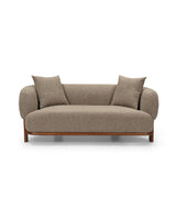 Hugo Loveseat in Praline Crème, front view