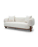 Hugo Sofa in Butter Oat, three-quarter view