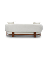 Hugo Sofa in Butter Oat, rear view