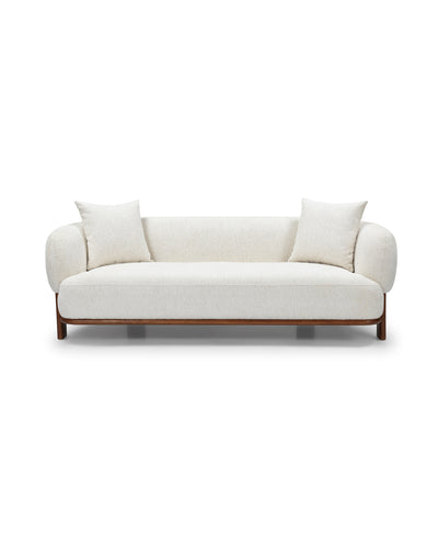 Hugo Sofa in Butter Oat, front view