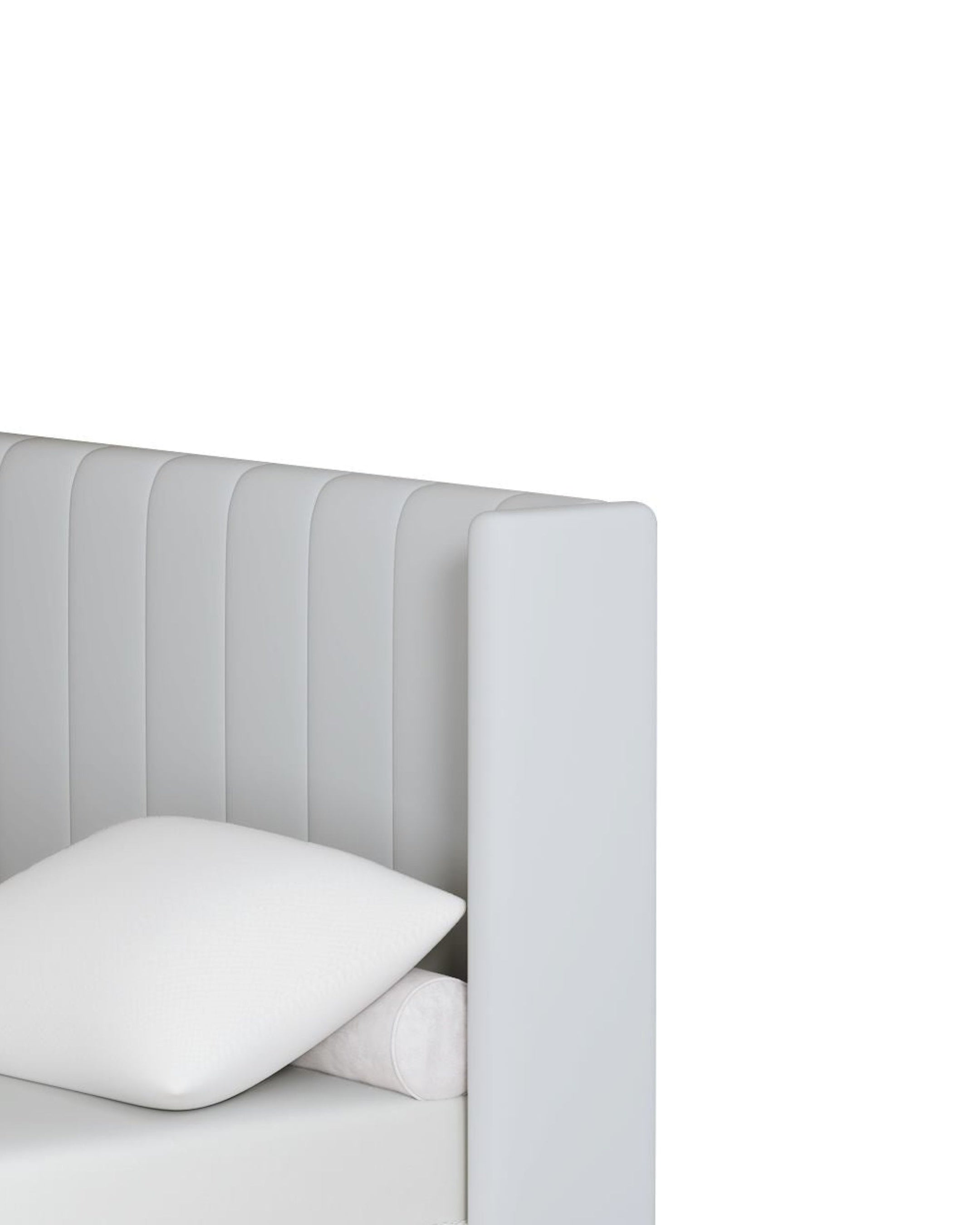 Jenny Lift Up Storage Bed light-grey-velvet detail