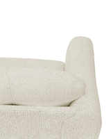 Close-up of the grid-tufted back on the Juno Sofa