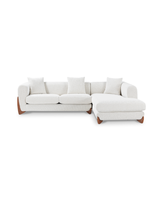 Aykah bouclé Kova Sectional sectional sofa, front view