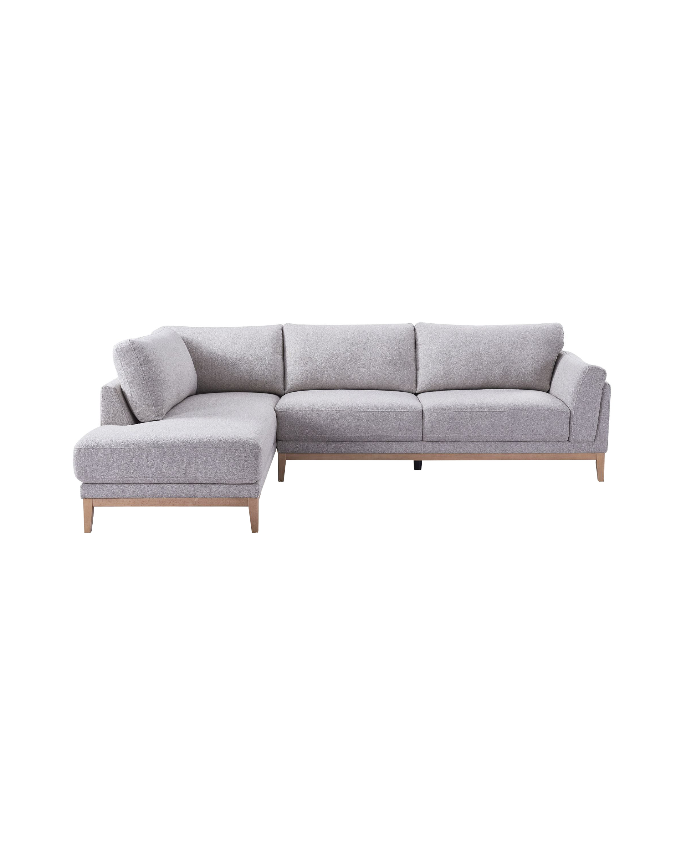 Liva Sectional Truffle Grey front