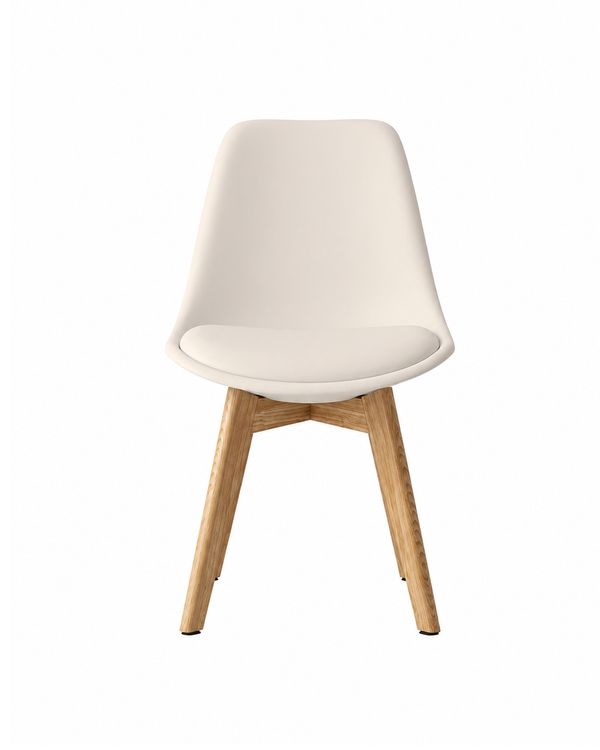 Luke Dining Chair white front