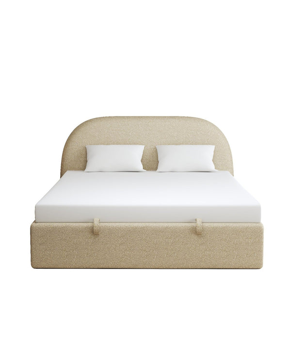 Lunel Lift Up Storage Bed toffee-cream front