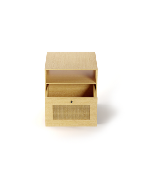 Lyra Nightstand natural open