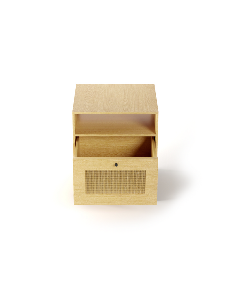 Lyra Nightstand natural open