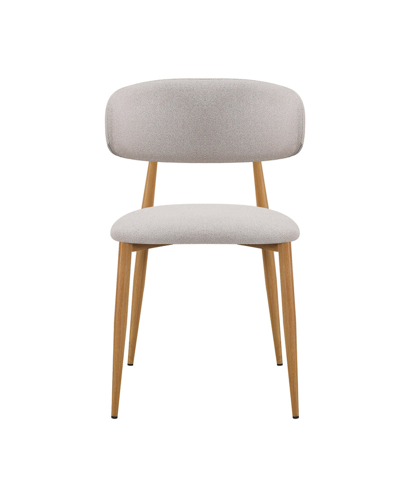Mabel Dining Chair in Espresso Bean with Oak, front view
