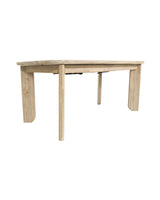 Mariella Dining Table in Light Driftwood, close-up detail