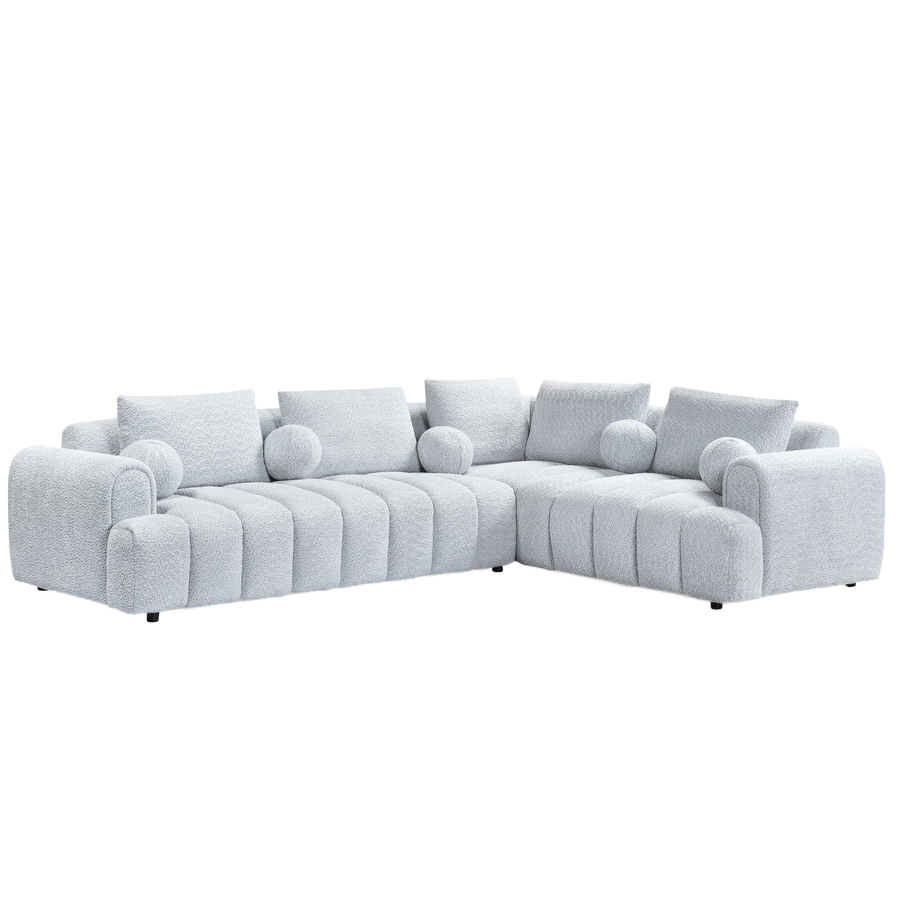 Mellow Sectional Silver Mist