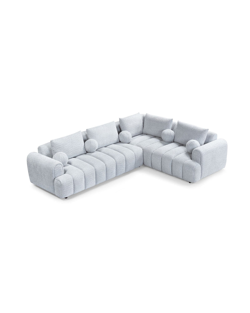 Mellow Sectional silver-mist side