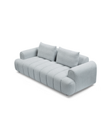 Bouclé Mellow Sofa, side profile showing frame depth, view 2