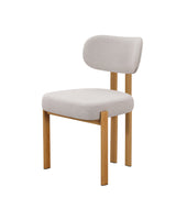 Mirae Dining Chair in Espresso Bean with Oak, three-quarter view