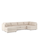 Nest 6 Seater, Cream, left