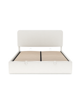 Numa Lift Up Storage Bed cream-marshmallow angle