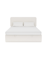 Numa Lift Up Storage Bed cream-marshmallow front