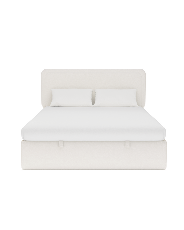 Numa Lift Up Storage Bed cream-marshmallow front