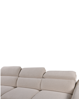 Aykah Ollie Sectional, close-up of the adjustable headrests