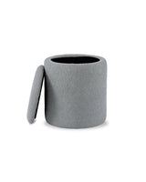 Pouf Ottoman silver-mist angle