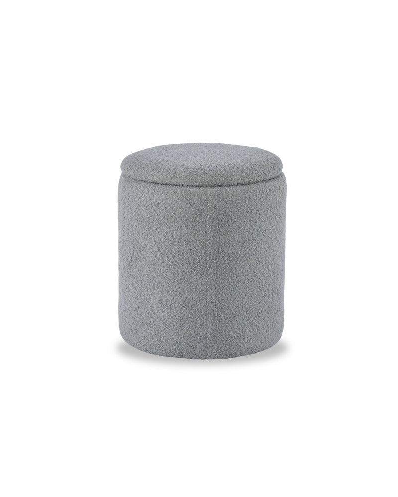 Pouf Ottoman silver-mist front