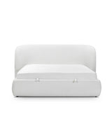 Aykah upholstered Retreat Bed in Chantilly, front view