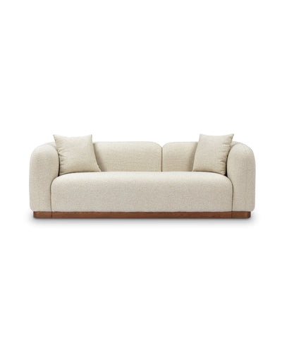 Aykah Selene Sofa in Cashew Biscuit, front view