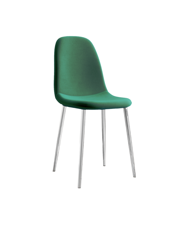Sera Jade Velvet Chair w/ Chrome Legs jade