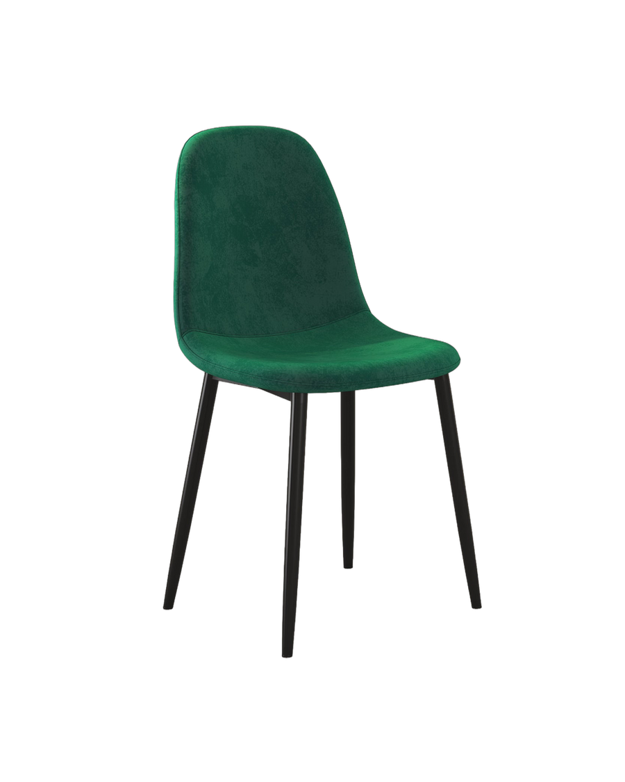 Sera Velvet Chair w/ Black Legs cutout