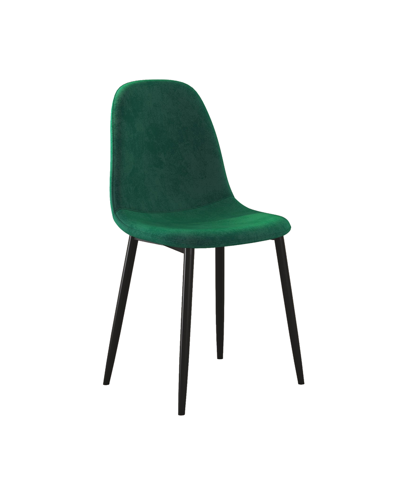 Sera Velvet Chair w/ Black Legs jade