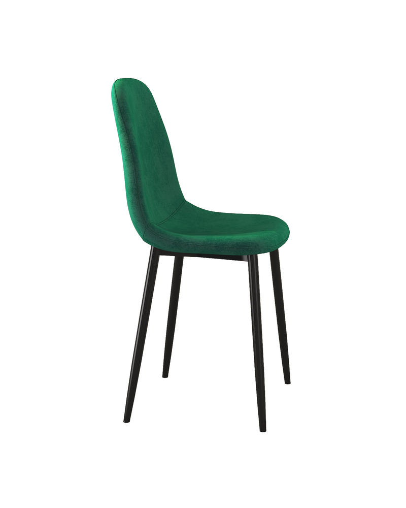 Sera Velvet Chair w/ Black Legs jade