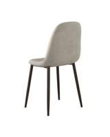 Sera Velvet Chair w/ Oak Legs grey