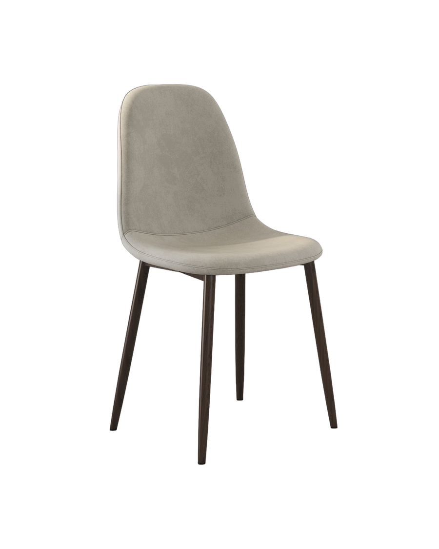 Sera Velvet Chair w/ Oak Legs cutout