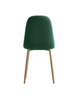Sera Velvet Chair w/ Veneer Legs jade