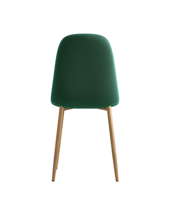 Sera Velvet Chair w/ Veneer Legs jade
