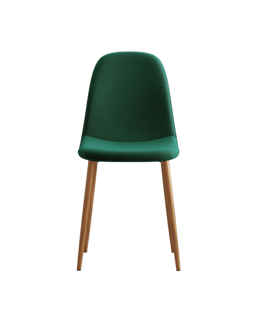 Sera Velvet Chair w/ Veneer Legs cutout