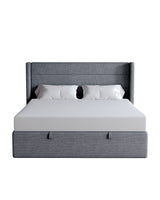 Zir Lift Up Storage Bed Truffle Grey  4