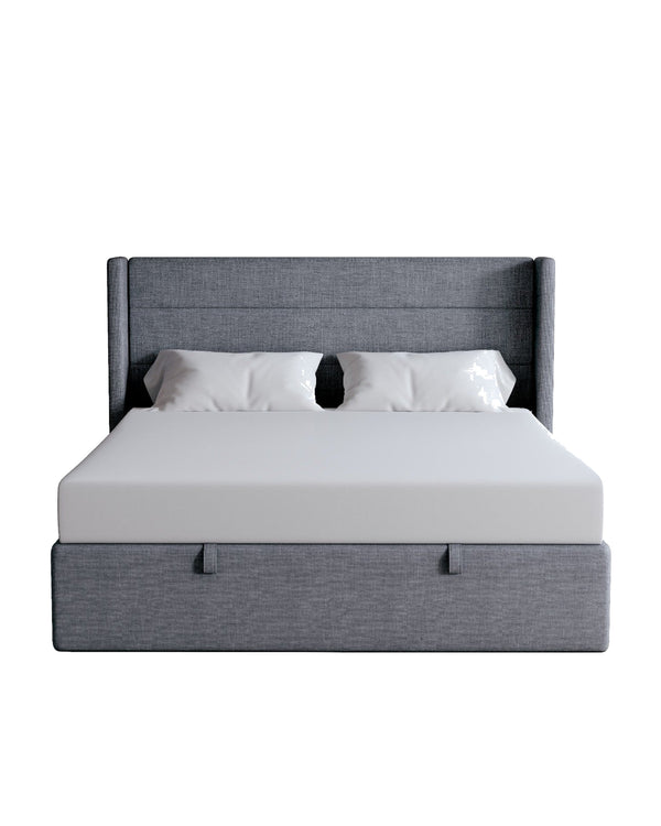 Zir Lift Up Storage Bed Truffle Grey  4