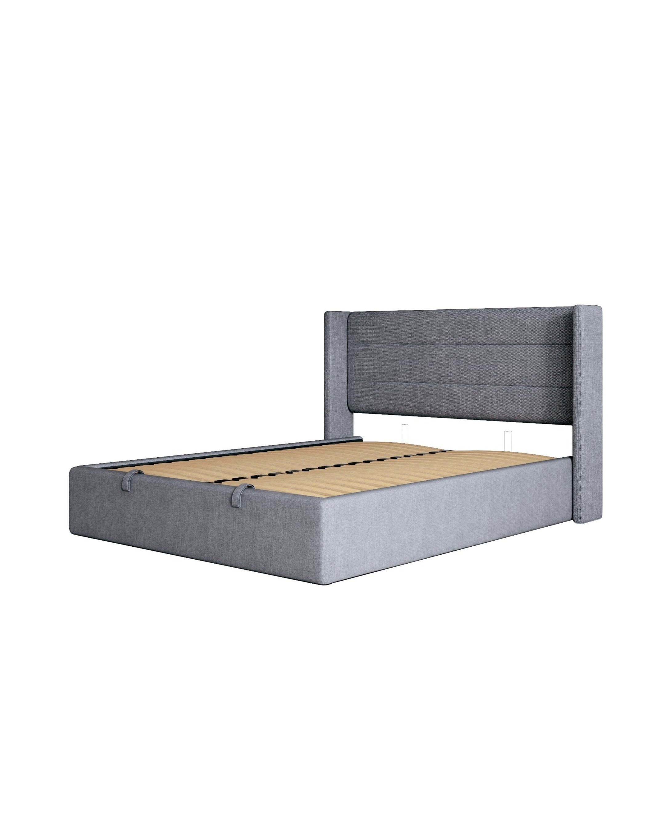Zir Lift Up Storage Bed Truffle Grey  5