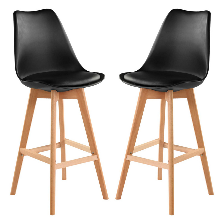 Luke Black Counter Stool