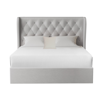 Brittany Light Grey Lift-Up Storage Bed