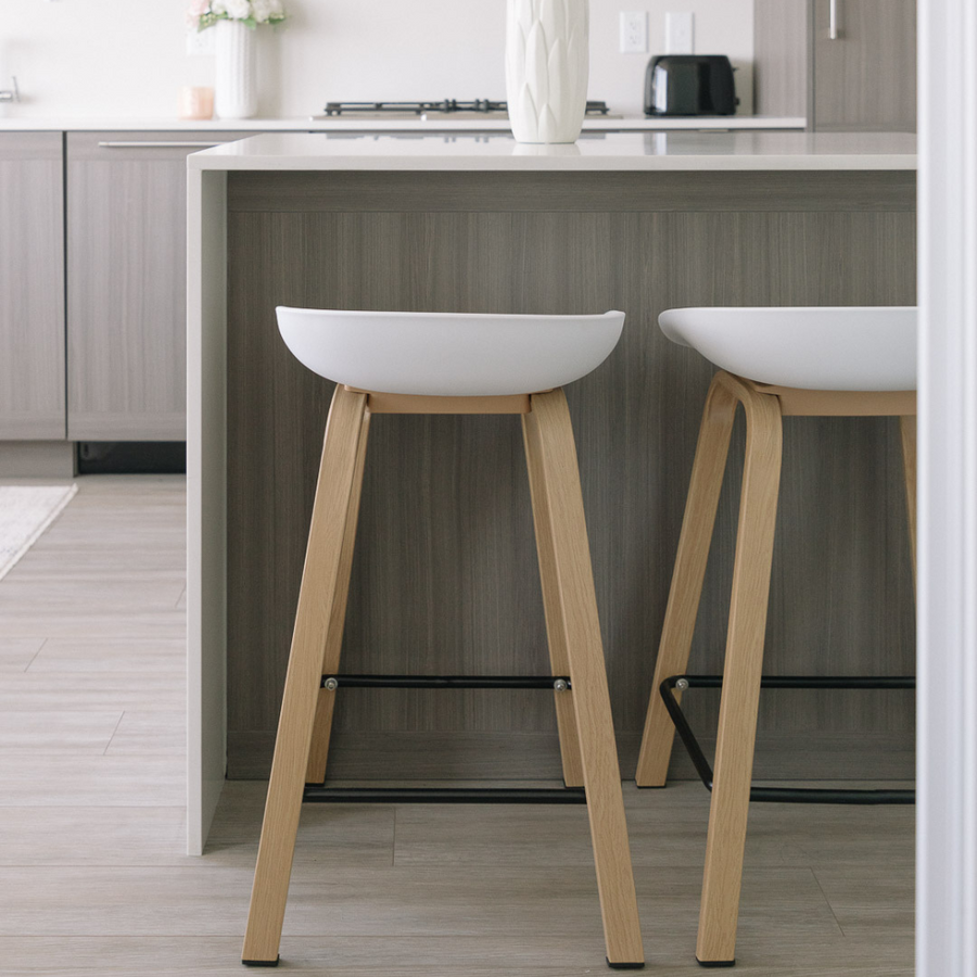 Willow White Counter Stool