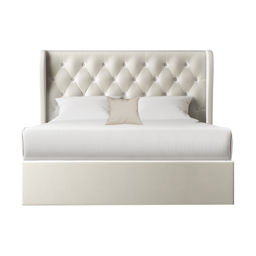 Brittany Ivory Lift-Up Storage Bed