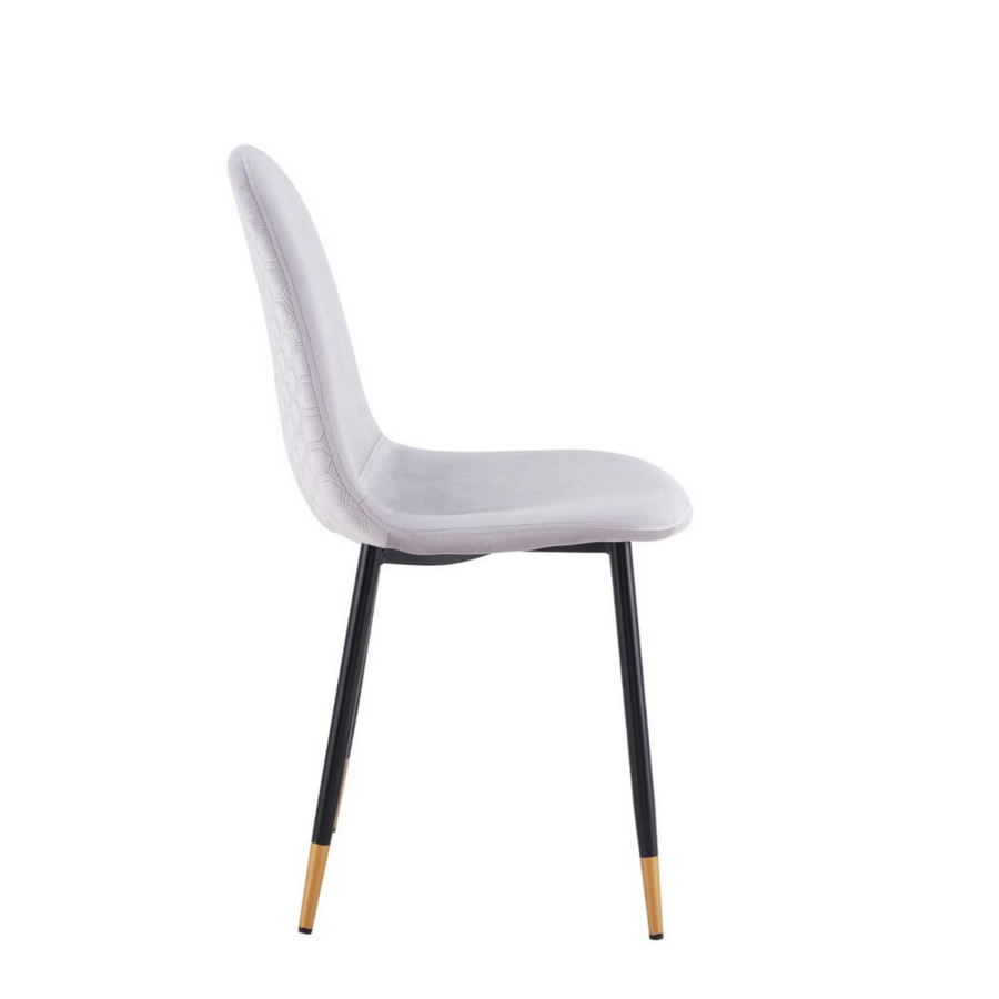 Best High Quality Mink Grey Velvet Chair Aykah Quality Furniture Online